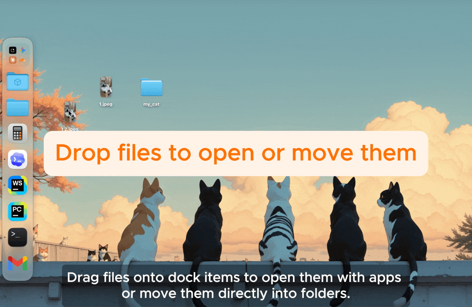 Drop Files to Open or Move Them